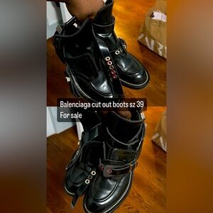 Vintage Balenciaga cut out boots
